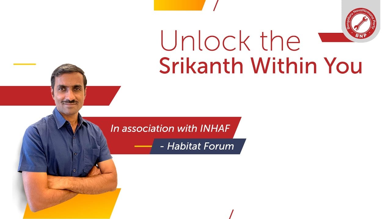 Srikanth Narasimhan shares his journey from a non voter to a politician